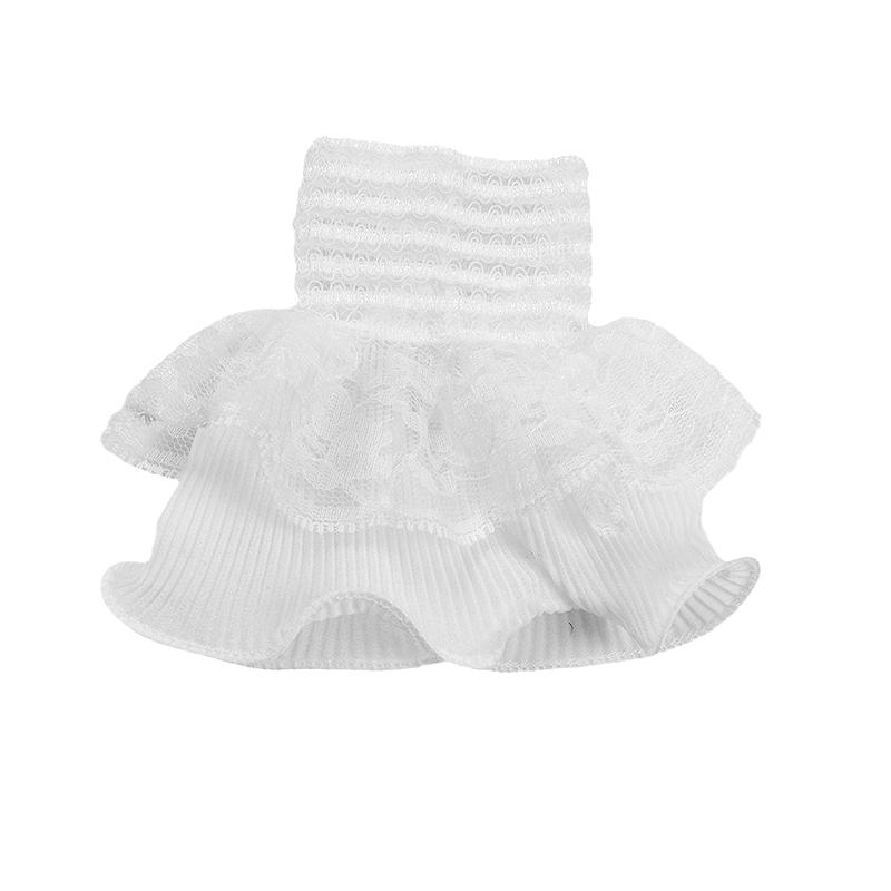 1 пара модных элегантных поддельных рукавов с кружевными оборками, манжетами, декоративными рукавами, съемными манжетами