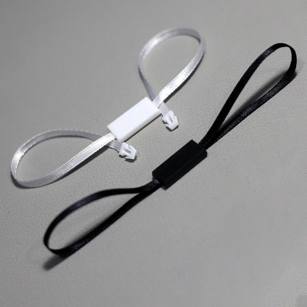 Nylon String Handing Tags for Closing Plastic Seal Hang Tag Loop String Garment Satin Ribbon Lock HangTag Strings