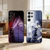 Чехол для телефона Аниме V-Vampire K-Knight для Samsung S26,S25,24,23,22,30,21,10,9,Ultra,Plus,Lite, Черный Мягкий чехол