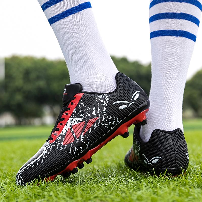 32-45 мужские/женские низкие кроссовки с длинными шипами, футбольные бутсы с искусственной травой, детские кроссовки с шипами, кроссовки для бега