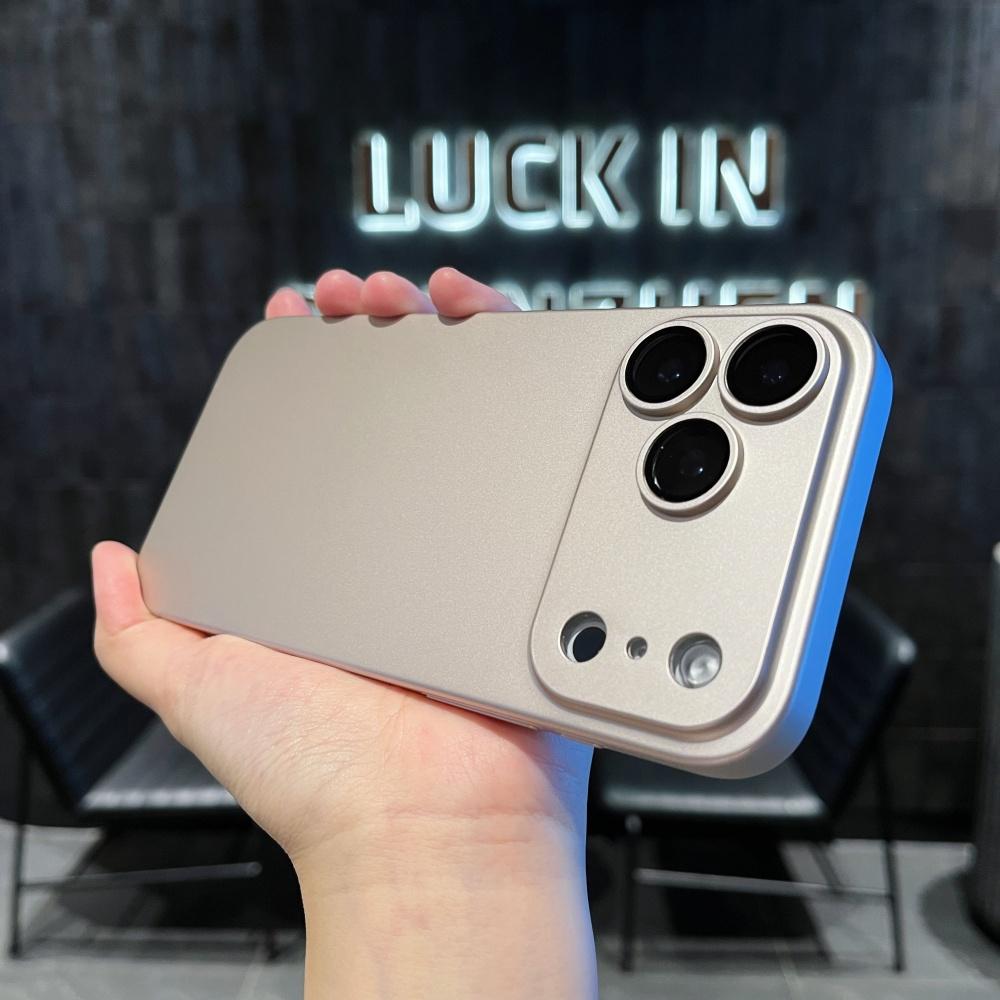 Luxury Plating Color Ultra Thin Matte PC Case for iPhone 17 Air 16 15 14 13 12 11 Pro Max Glass Camera Protecti Shockproof Cover