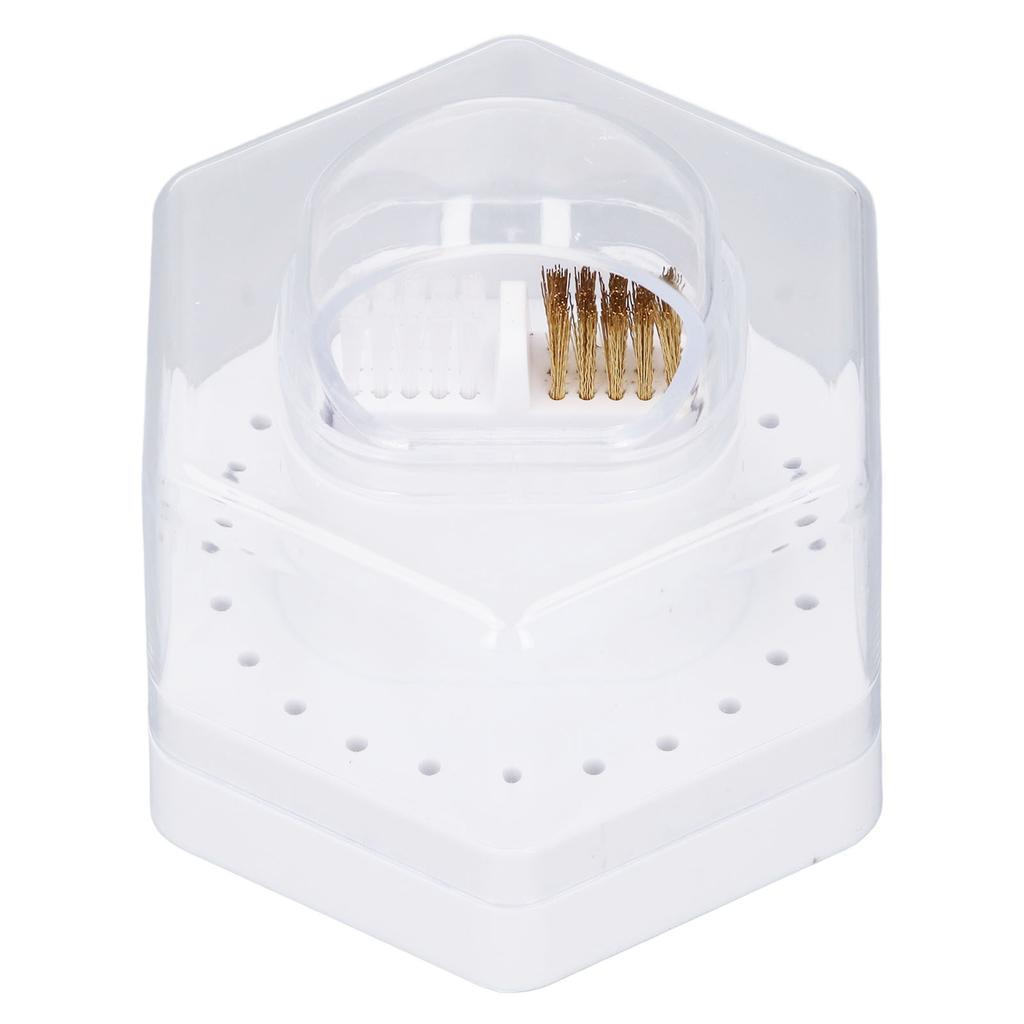 Футляр для чистки сверл для ногтей 24 отверстия многофункциональная подставка для сверл для ногтей дисплей для хранения B