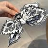 Bowknot Cashew Flower Hair Clip French Style Bow Hair Rope Cute Bow Hair Claw  Daily