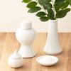 Tomatsu Shoten Buddhist Altar Verse, Ceramic, Trapezoidal, Plain White, 4.0mm Sakaki Stand