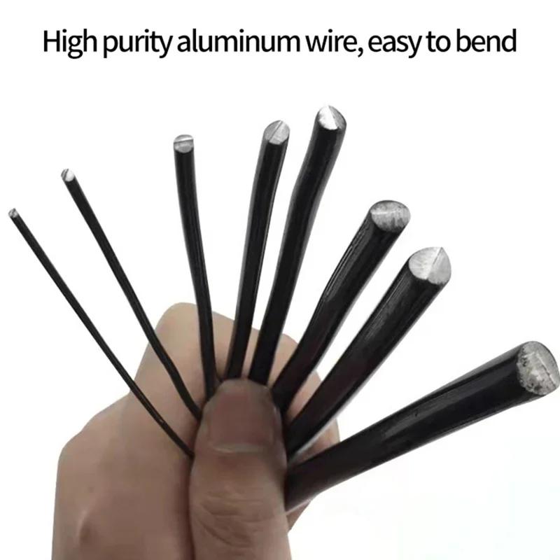 Гибкая металлическая тренировочная проволока для бонсай, алюминиевые линии для бонсай для растений, садовых аксессуаров