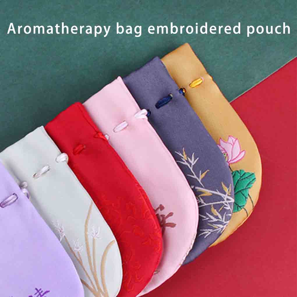 Вышитый саше на кулиске Мешочек для украшений и подарков Подвеска для украшения дома, офиса, гостиной, подвеска для украшения салона автомобиля