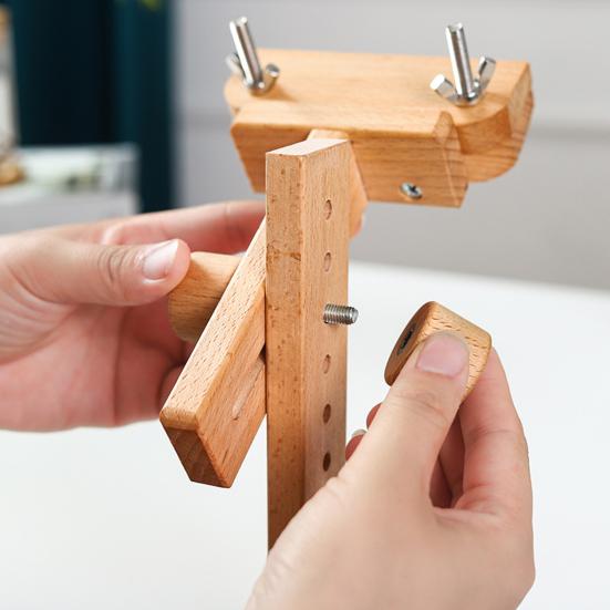 1 Набор Регулируемые Пяльцы для Вышивания Портативная Деревянная Вращающаяся Подставка для Вышивания Крестом Шитье