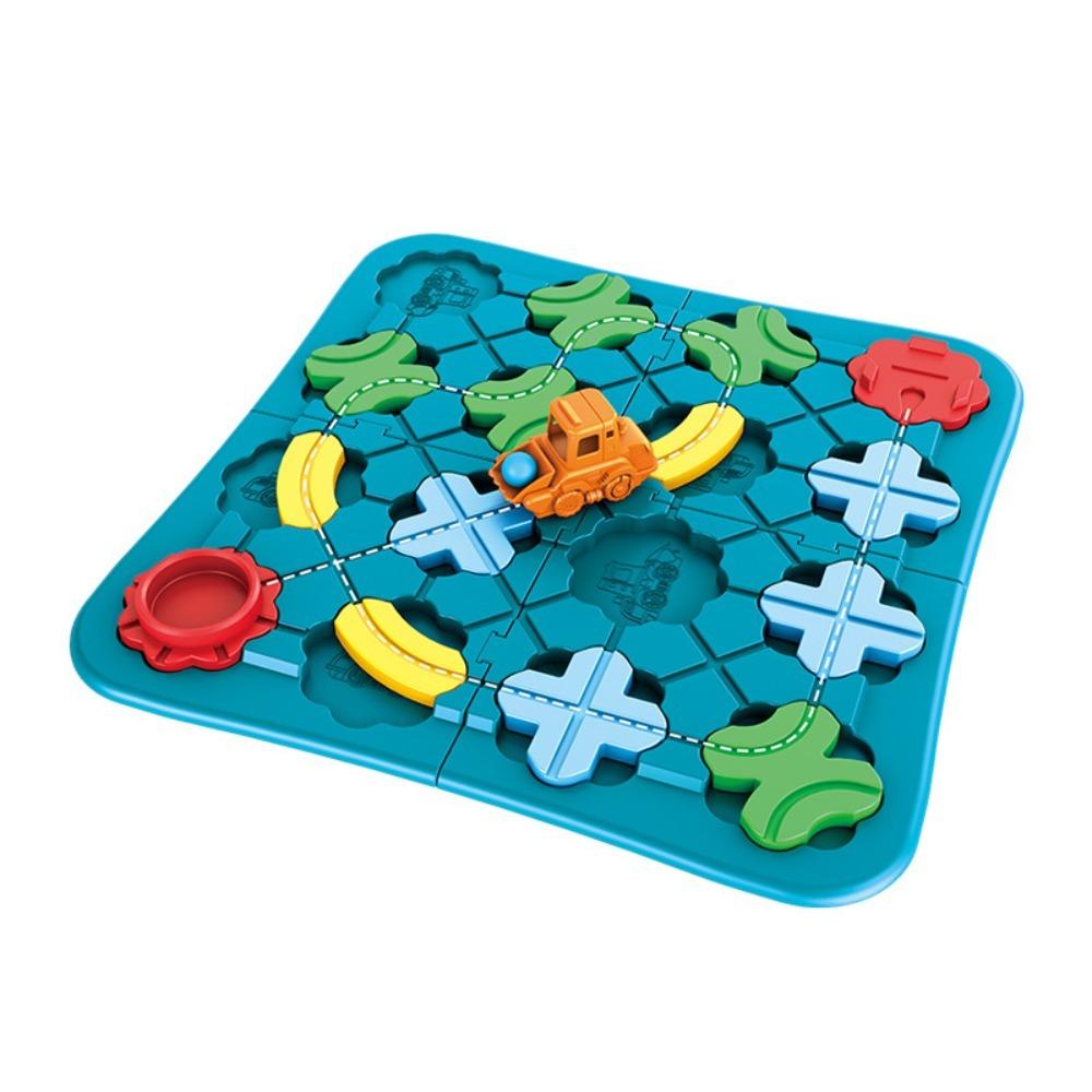 Plastic Logical Road Builder Games Montessori Table Education Puzzle Toys Birthday Gift