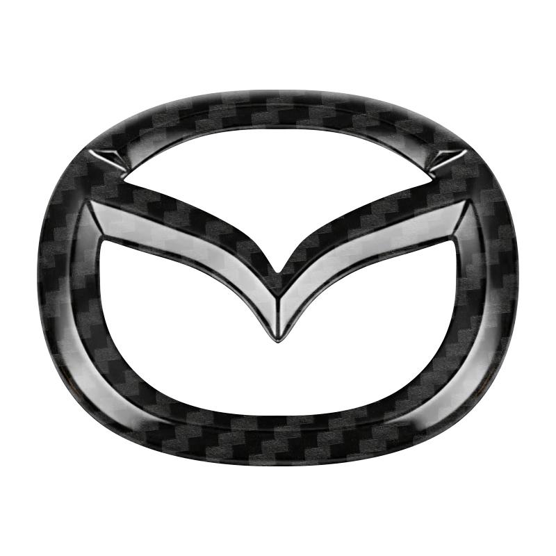 Для Mazda 6 3 CX5 5 2 323 CX7 Demio Atenza Axela MX30 CX30 CX3 CX9 RX8 RX7 ABS Наклейка на центр рулевого колеса автомобиля Аксессуары