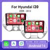 Android 14 для Hyundai i20 2012-2014 Руководство Автомагнитола Автомобильный Видео Мультимедийный Плеер Сенсорный Экран Без DVD 2Din GPS 360 Камера