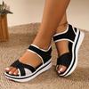 Women's Fashion Sports Sandals Solid Color Open Toe Casual Comfort Breathable Outdoor Footwear