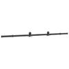 Sliding Door Hardware Set 213.5 cm Steel Black