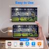 1080P Lightning To HDMI-compatible Cable for Apple iPhone 14 13 Digital AV Adapter HD Video Sync Screen Cable for TV Projector