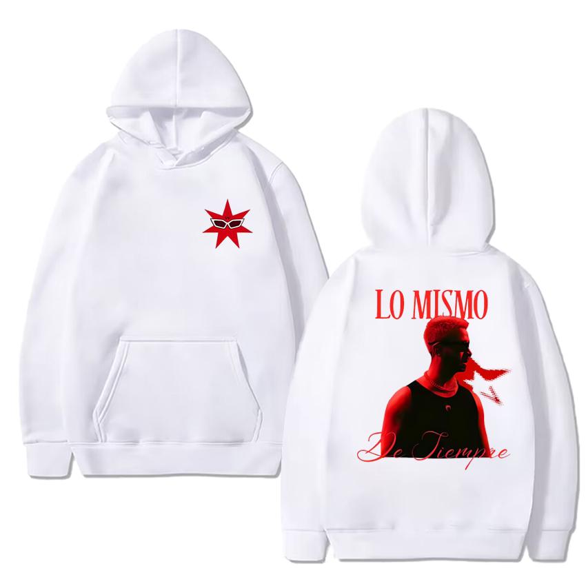 Singer Mora Lo Mismo De Siempre 2025 Album Double Sided print Sweatshirt Men women Trend fashion Hoodie Unisex Fleece pullover