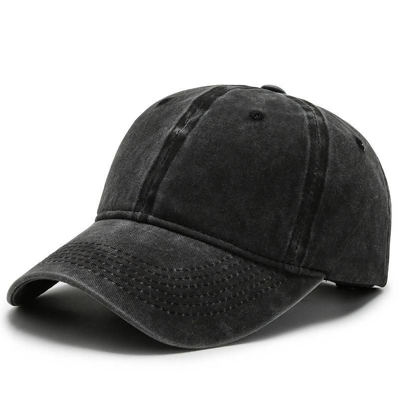 American Hat Washed Hat Men'S Casual Baseball Cap Outdoor Embroidery Big M Trendy Versatile Sunscreen Hat