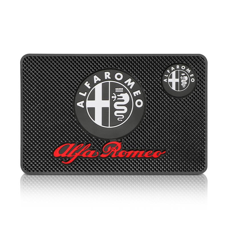 GMSBD1 Car Non-Slip Mat Auto Silicone Interior Dashboard Phone Anti-Slip Storage Mat Pads For Alfa Romeo Giulia Stelvio MiTo Giulietta