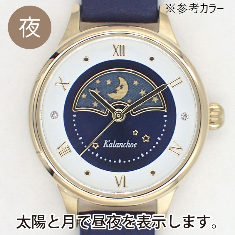 [Подписаться] Часы Kalanchoe Sun & Moon Часы N00723S-1 BR женские коричневые