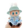 For 17cm Labubu Doll Clothes Fashion Dress Overalls Doll Clothes Color Match Hoodies Dolls Accessories Cute Decoration Little Clothes