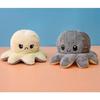 Reversible Octopus Plush Toys Black And Gray 20cm, Show Your Mood Without Saying A Word-p