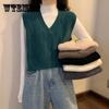 Knitted Waistcoat Autumn and Winter Korean Version of Sleeveless Sweater Vest Women's Outdoor All-match Vest
