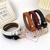 Trendy Women's Belt In Black White Camel Burgundy And Coffee Colors Ideal For Everyday Fashion
