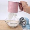 Stainless Steel Flour Sieve Cup Powder Sieve Mesh Kitchen Gadget For Cakes Hand-Screened Sugar Mesh Sieve Baking Sieve Strainer