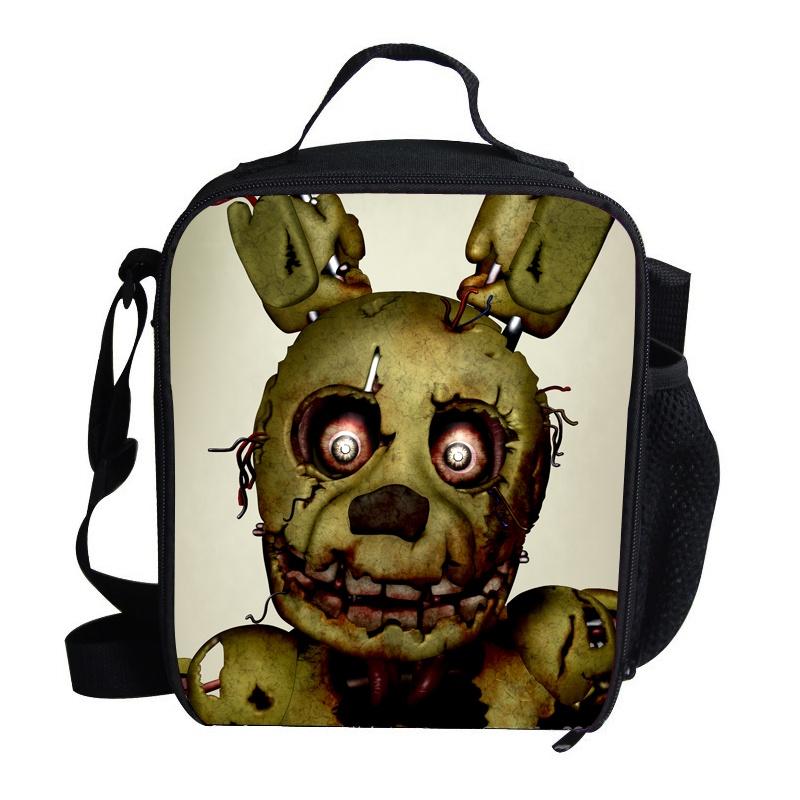 Ланч-бокс с термоизоляцией большой вместимости с 3D-принтом Five Nights At Freddy's для универсального использования