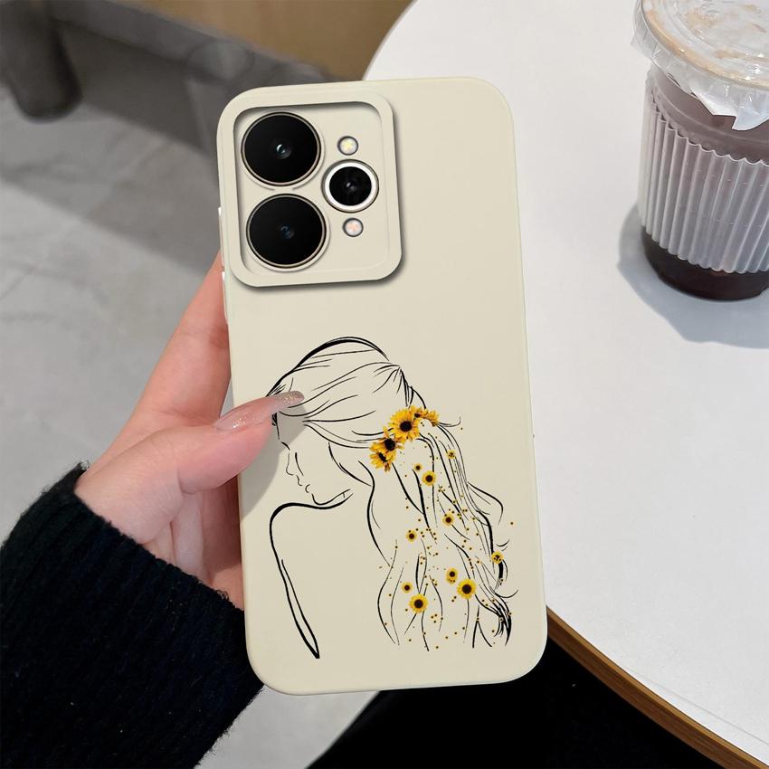 Для Realme 15 C73 C33 C35 Note 70 70T 15T 15X C21Y C25Y Противоударный силиконовый чехол для телефона Модные чехлы с узорами для красивого мальчика и девочки Задние крышки для Realme