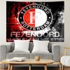 Feyenoord Rotterdam logo Tapestry for Bedroom Aesthetic Classroom Tapestries Wall Hanging for Living Room Dorm Office,Ideal Creative Gift