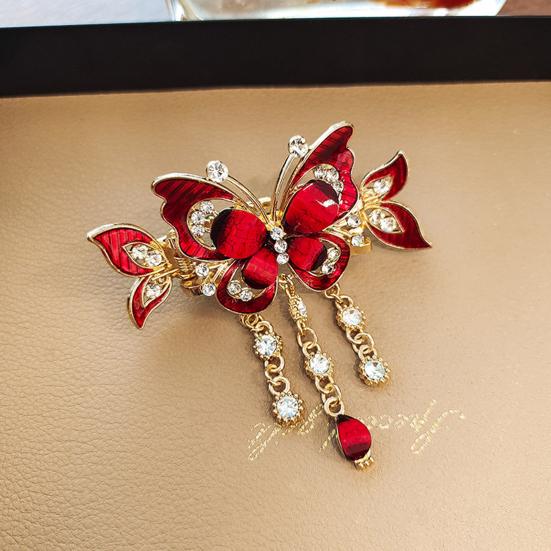 1/3 шт. заколки для волос в виде бабочек со стразами, кисточки для волос в виде бабочки, винтажные заколки-хвосты в стиле бохо, аксессуары для волос для женщин и девочек, принадлежности для укладки