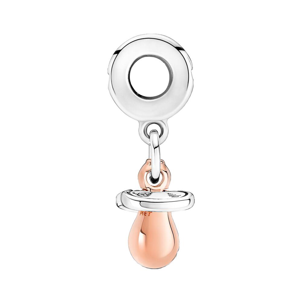 Children's Pendant S925 Sterling Silver Baby Pacifier Dangle Charm Fits Fashion Bracelet Children's Cute Jewelry Accessories