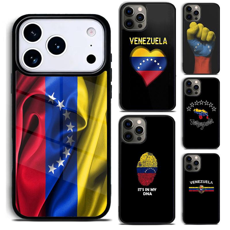 Чехол для телефона с флагом Венесуэлы для iPhone 17 16 15 Pro Max Air 14 13 12 11 Plus Ударопрочный чехол