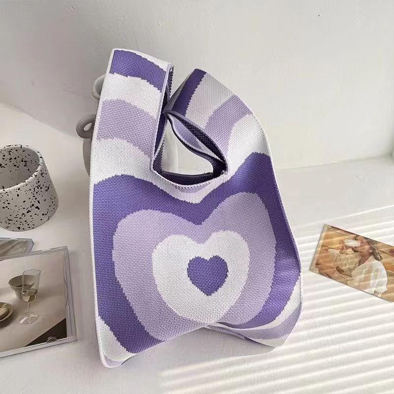 Женская толстая вязаная плетеная сумка-тоут - Подарочная и сувенирная сумочка