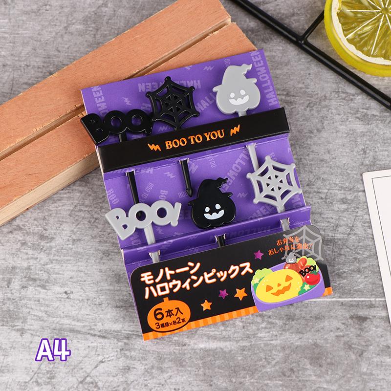 1 упаковка вилок для коктейлей на Хэллоуин, вилки для фруктов, креативные детские праздничные вилки для фруктов, палочки для торта, вилки для десертов