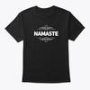 Футболка с белыми буквами Namaste Сделано в США Размеры от S до 5XL