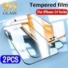 2 Pack Protective Tempered Glass For iPhone 14 Series 13 12 11 Pro Max XR X Xs Max Screen Protector iPhone 13 12 Mini 7 8 6 Plus SE 2020 Glass