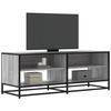 VidaXL TV Cabinet Sonoma Grey 120.5x40x46 Cm Engineered Wood and Metal, TV Stand, Hi-fi Cabinet, Entertainment Center, 848892