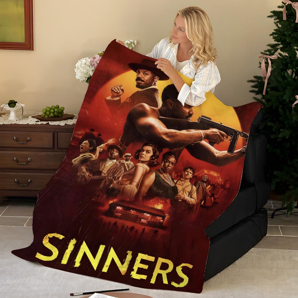 Плед S-Sinners Throw из фланели, мягкий, теплый, прочный и моющийся, милый, крутой
