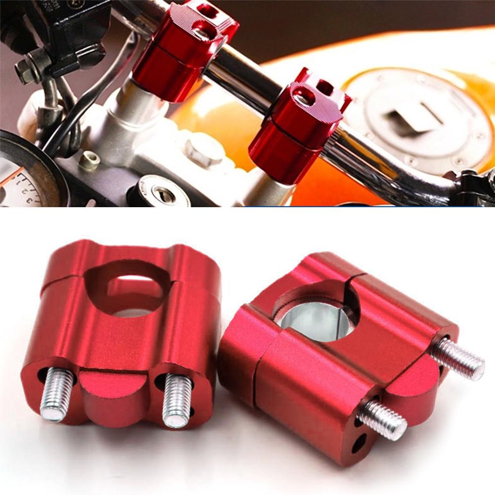 CNC Motorcycle Universal HandleBar Handle Fat Bar Risers Mount Clamp Adaptor 22mm 28mm For Pit Dirt Bike Racing Accessories