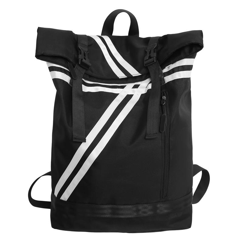 Полосатый лоскутный рюкзак Roll Up для мужчин, для занятий фитнесом и спортом, для школьников и студентов