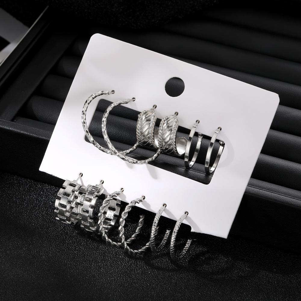 Серебряные студенческие вечерние серьги для девочек, простой комплект с гравировкой, модные очаровательные серьги, элегантные женские сексуальные серьги, комплект