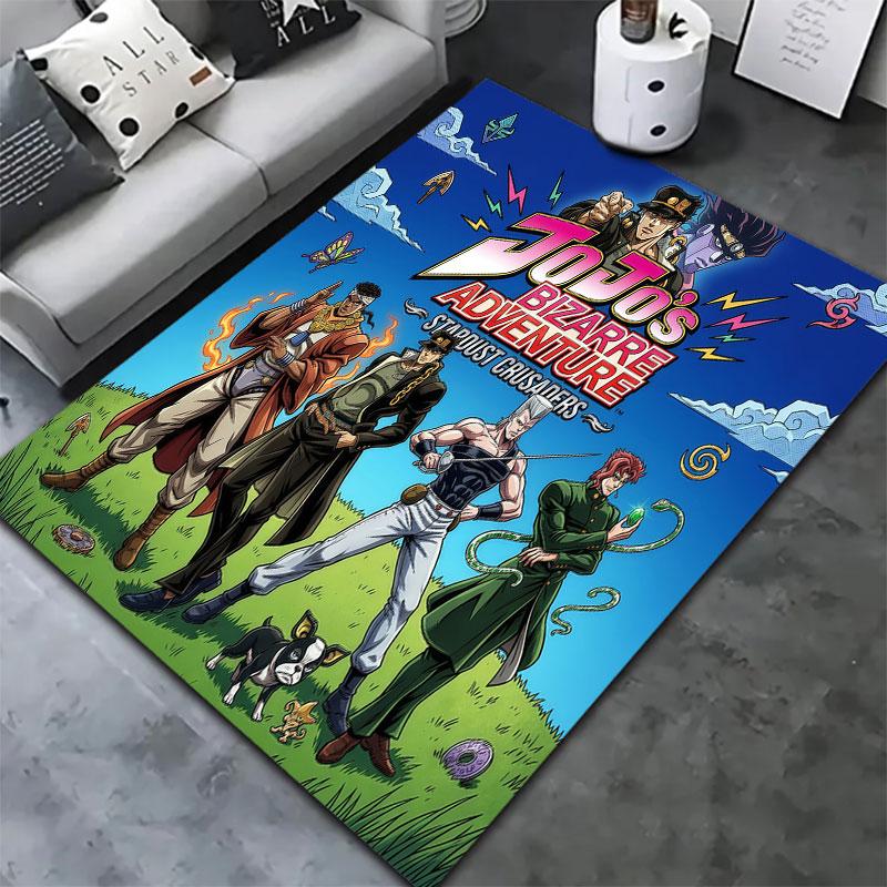 Jojos Bizarre Adventure Carpet Rug For Living Room Bedroom Home Sofa Decoration Kids Play Nonslip Floor Mat