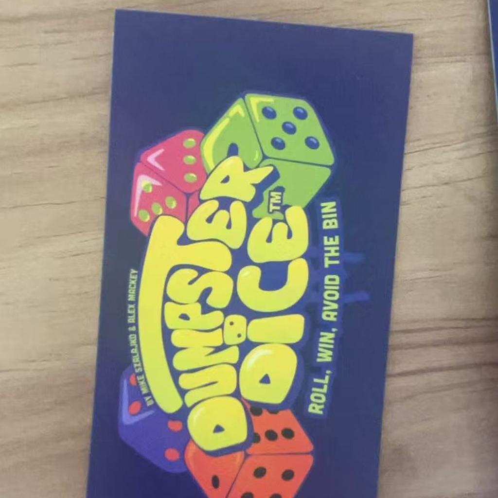 Dumpster Dice Fast-Paced Family Dice Game Fun 4-Player Board And Dice Game With Dumpster, 80 Dice, And Stickers Perfect For Trave