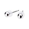 LOKUMI Earrings Made In Japan Platinum Pt900 Post 5 Sizes To Choose from Pt900 Compatible with Metal Allergies Round Ball Ball Ladies Men's Simple