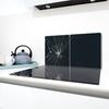 2x GLASS PROTECTIVE PLATE FOR STOVE 40x52 BLACK