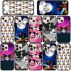 Чехол для телефона Samsung Galaxy S24 S23 iPhone 16 15 14 Xiaomi Redmi Note 13 12 11 8 Plus 10 9 Pro Max X XR A16 OPPO Huawei Mickey Minnie Mouse Cover