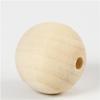 Untreated Wooden Beads with Large Hole. Ref 56676