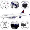 Масштаб 1/160 50,5 см Самолет Airbus A380 Модель авиакомпании Air France со светодиодной подсветкой и колесами Литой пластик смола Самолет для коллекции