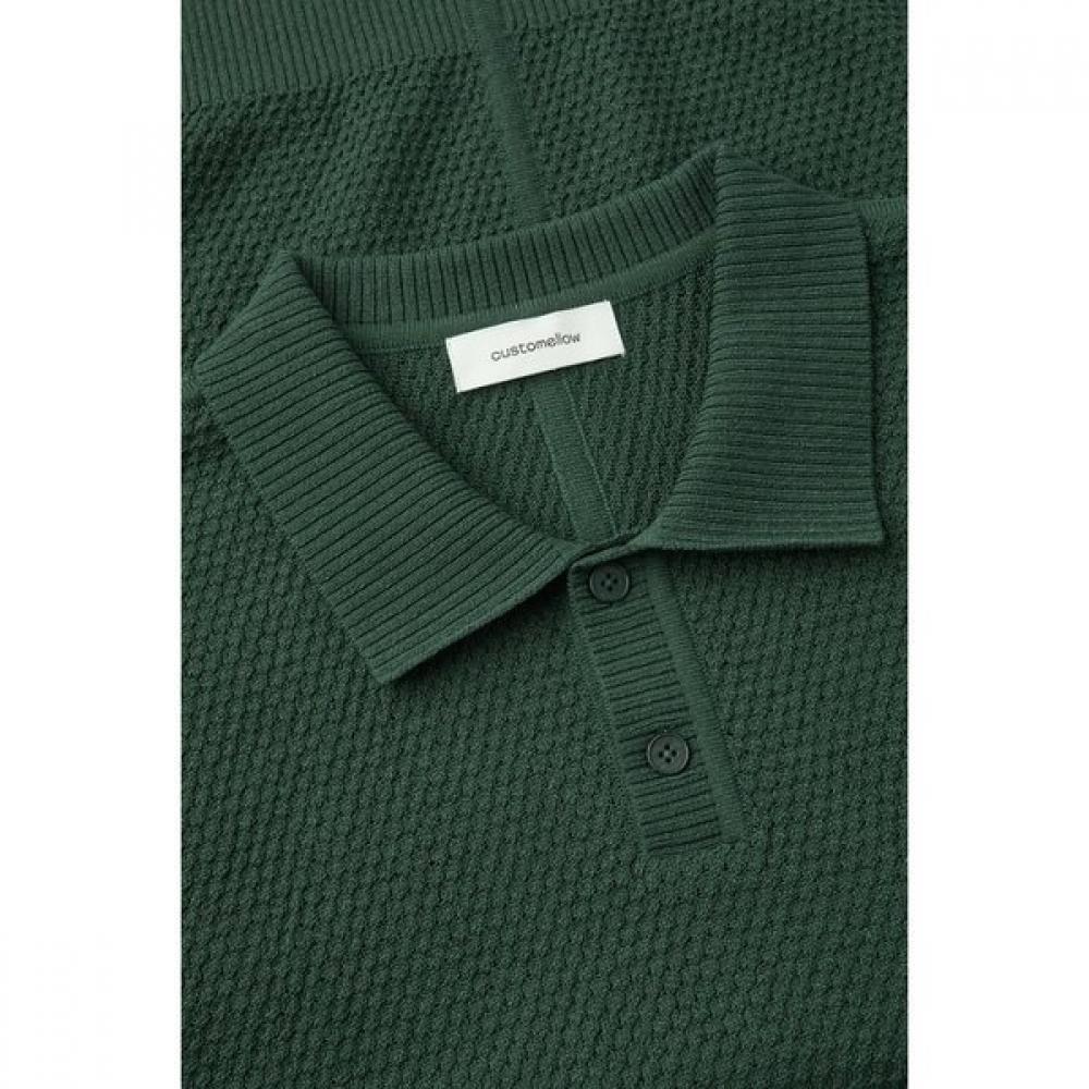 Customellow Khaki Texture Knit Sweater C9wam26411khx