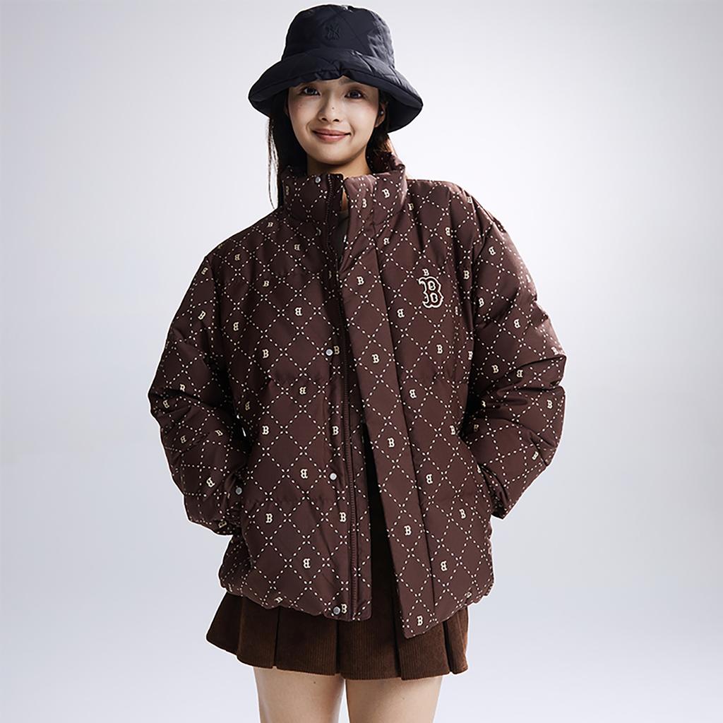 Новые пуховики MLB Унисекс Темно-коричневые 3ADJM0536-43BRD